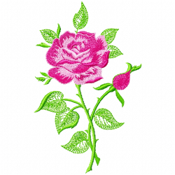 Flowers And Tree Embroidery Design 9